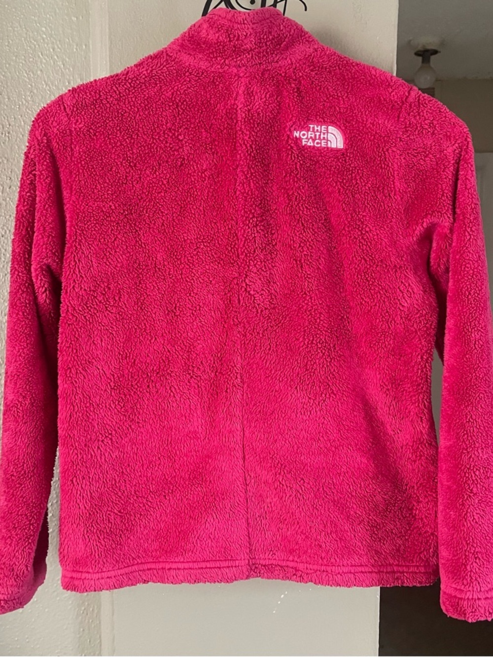 The North Face Hot Pink Plush Full-Zip Sweater - Picture 3 of 8